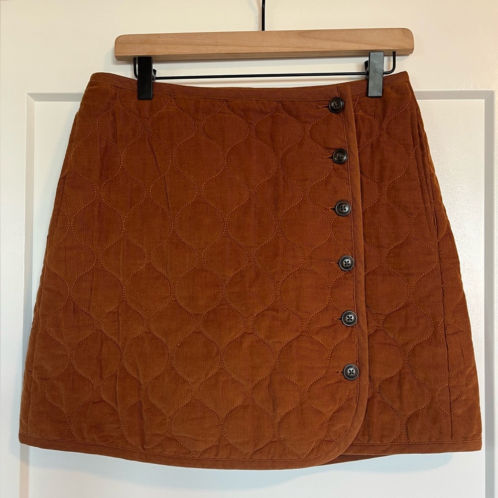 Madewell Quilted Mini Skirt Style NB889 FA21 Cozy Fall Staple